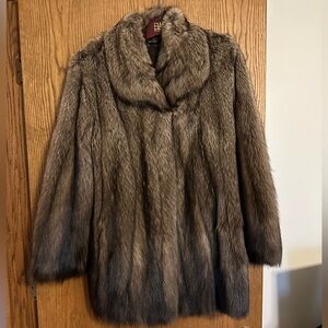 Brown Fisher Jacket - 28” Natural Fisher - Vintage